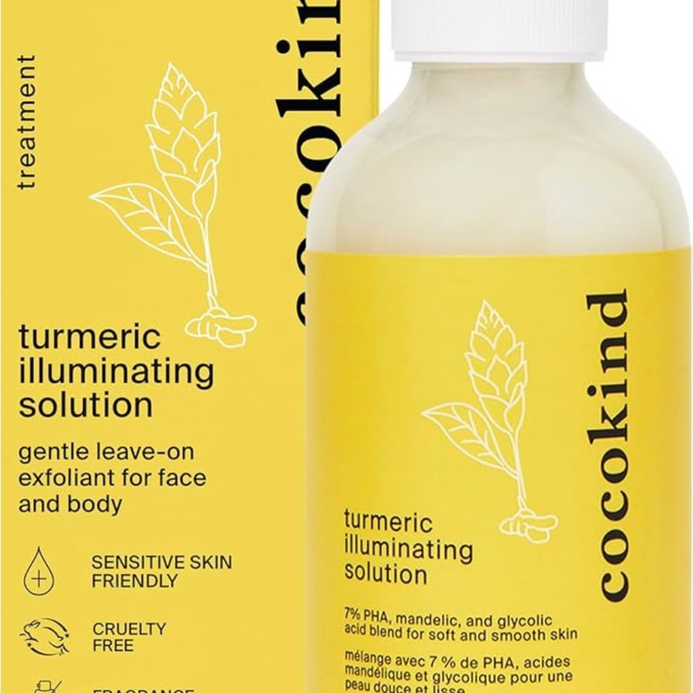Cocokind turmeric, illuminating solution skincare